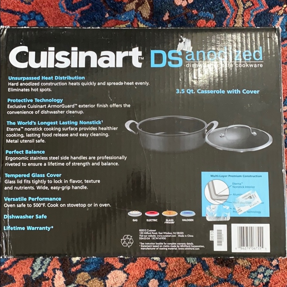 Cuisinart 3.5 Qt. Casserole with cover cookware.